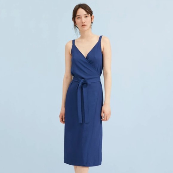 Everlane The Japanese GoWeave Tank Wrap Dress - Picture 1 of 8